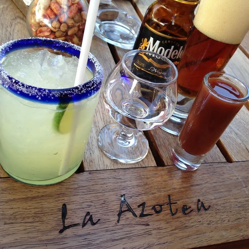 La Azotea rooftop lounge with patio seating in San Miguel