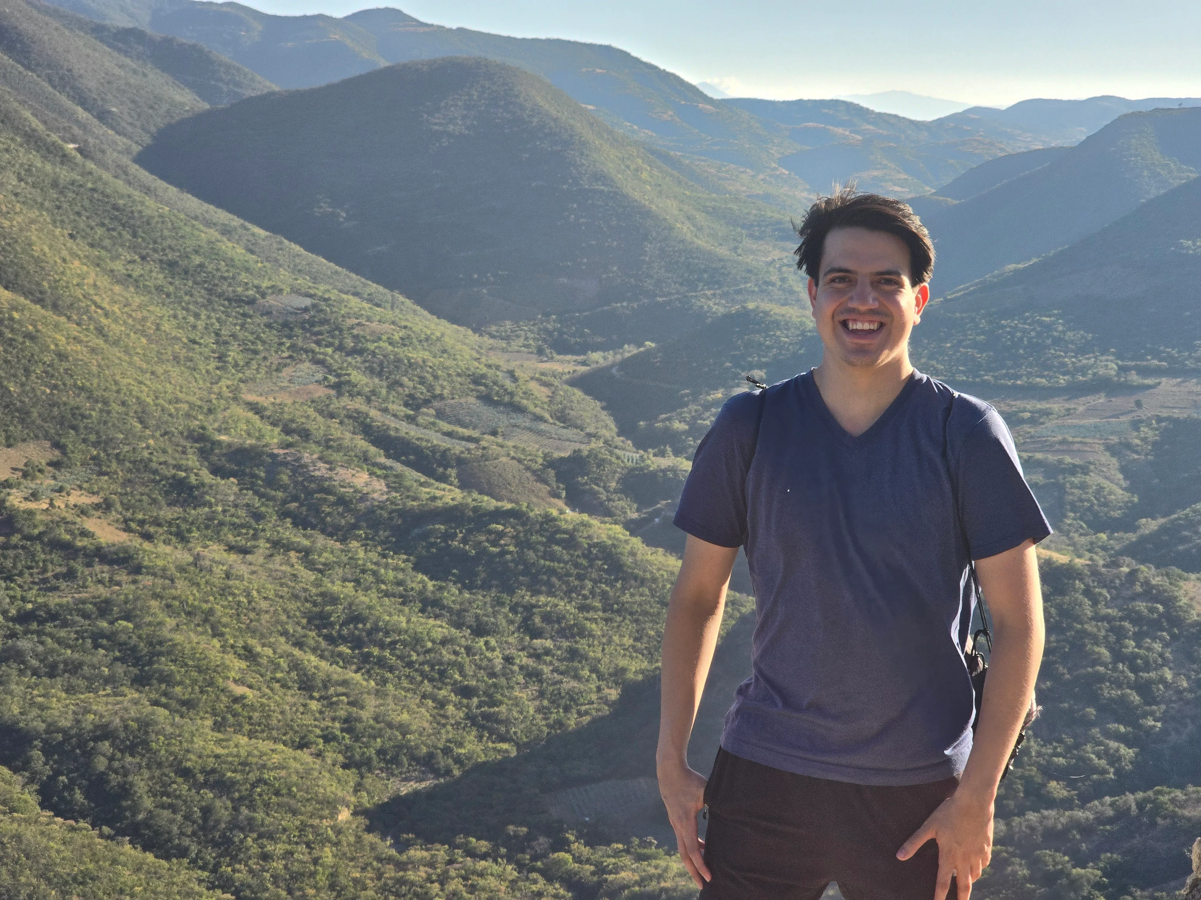Ricardo at Hierve el Agua, Oaxaca - stunning natural mineral formations