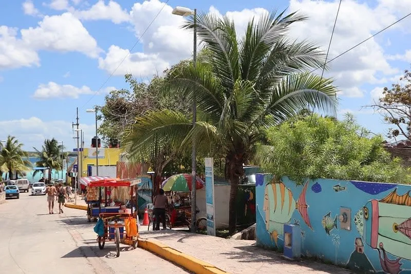 Bacalar town in April with hot weather and Easter travel demand