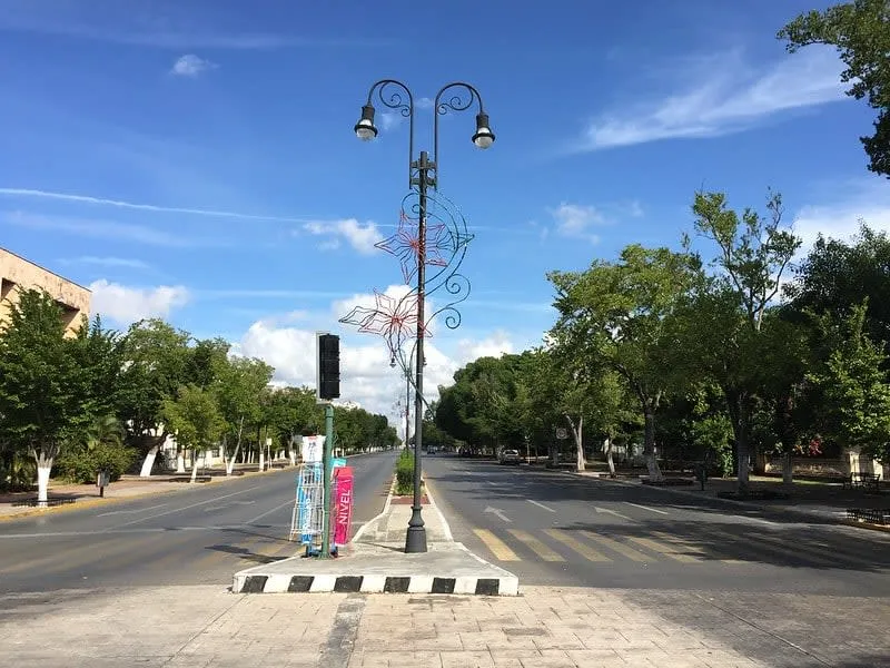 Paseo de Montejo mansion facade in Merida