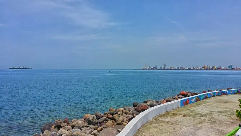 Veracruz harbor waterfront and Gulf coast city skyline