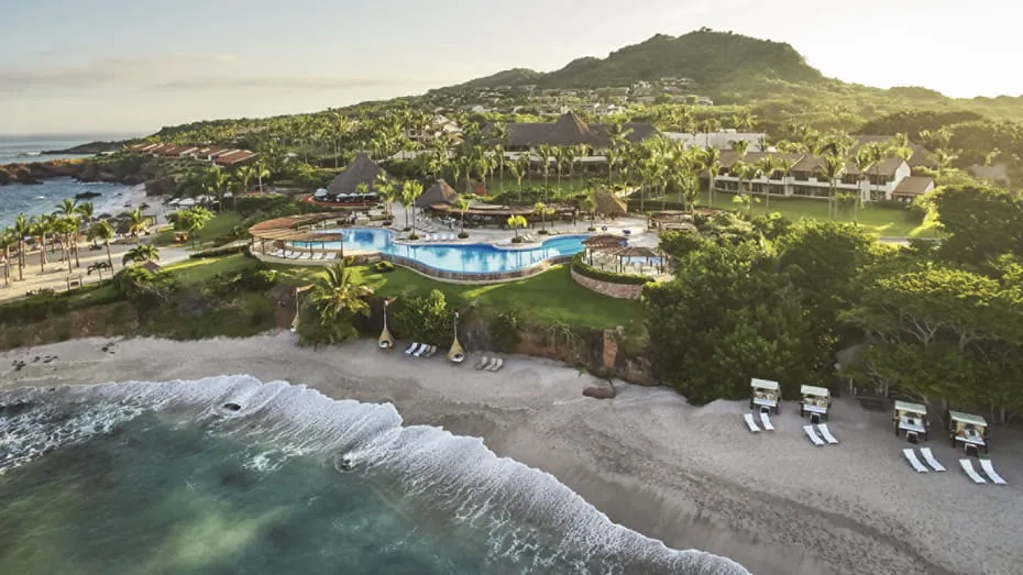 Four Seasons Punta Mita resort pools facing the Pacific