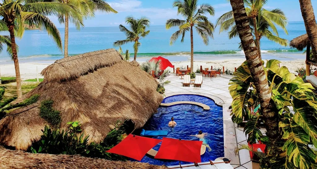 Casa de Mita boutique hotel on a quiet Punta Mita beach