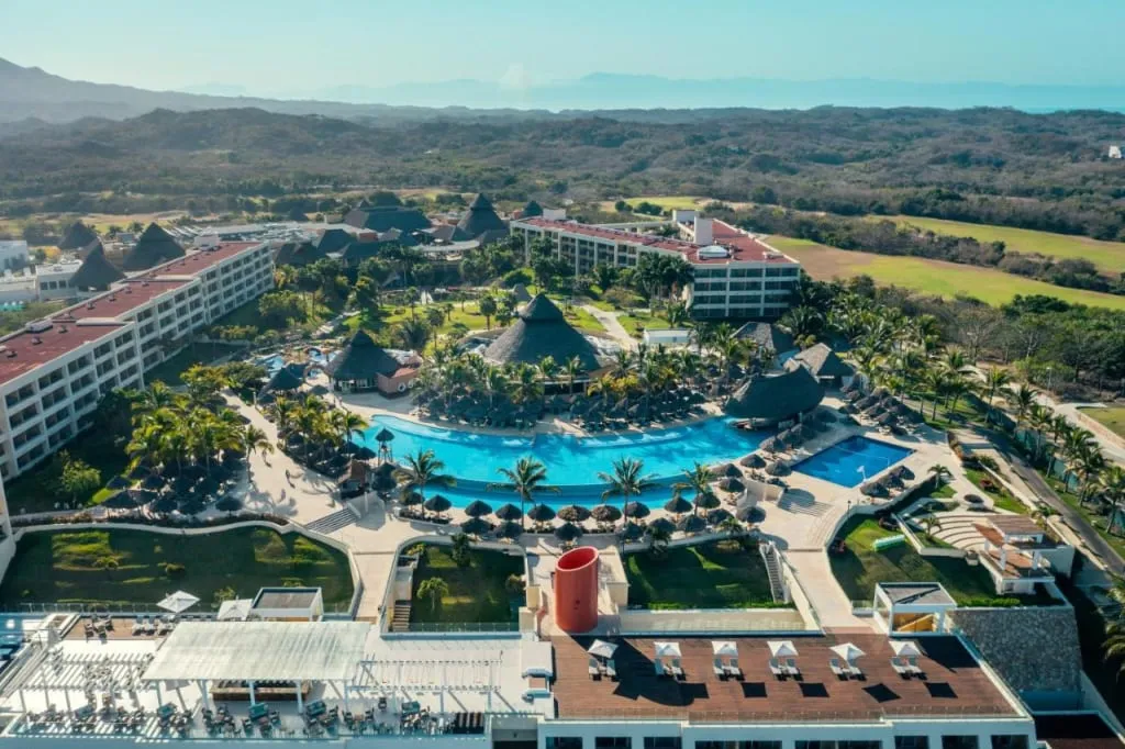 Iberostar Playa Mita resort grounds beside the golf course