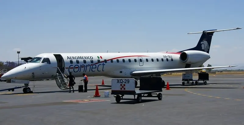 Aeromexico Connect regional jet on the runway