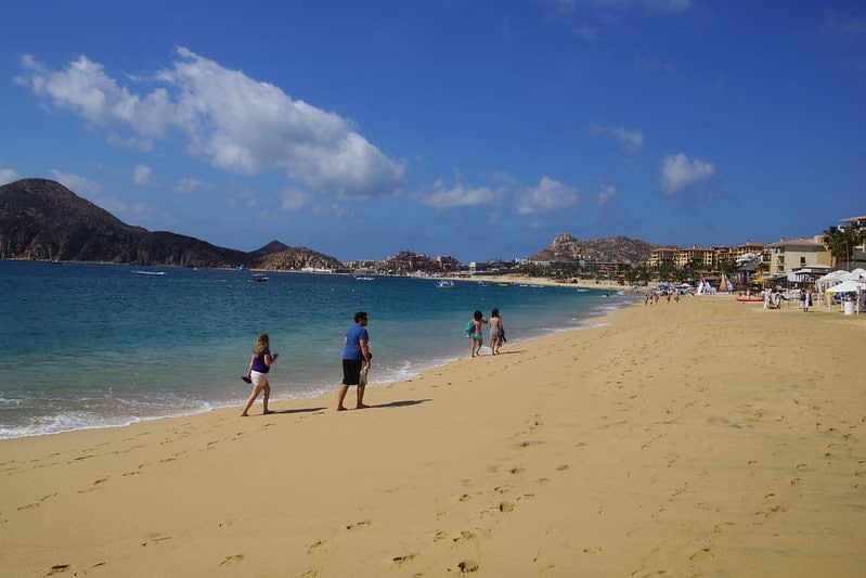 Medano Beach Cabo San Lucas — 45 km west of SJD Airport, the closest major hotel strip to the airport is San José del Cabo