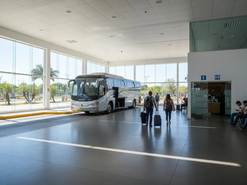 Ciudad Valles bus and road connection area during the busy spring travel season