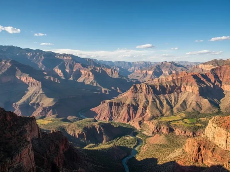 El Chepe train moving through mountain scenery in Copper Canyon