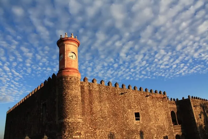 Palace of Cortes stone facade in Cuernavaca's historic center