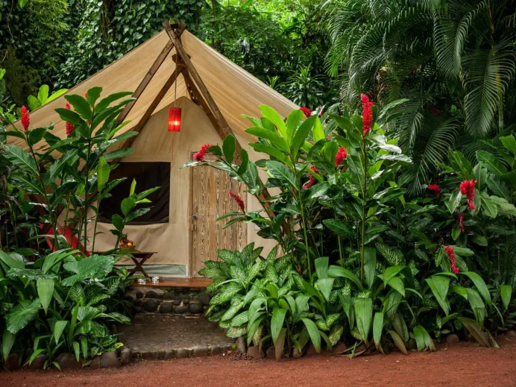 Luxury tent camp near the Jalcomulco River in Veracruz