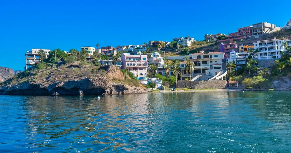 San Carlos Sonora bay with Tetakawi hill rising above the Sea of Cortez
