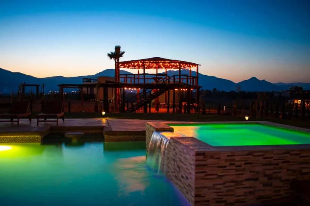 Cuatro Lunas Boutique Hotel room with vineyard view in Valle de Guadalupe