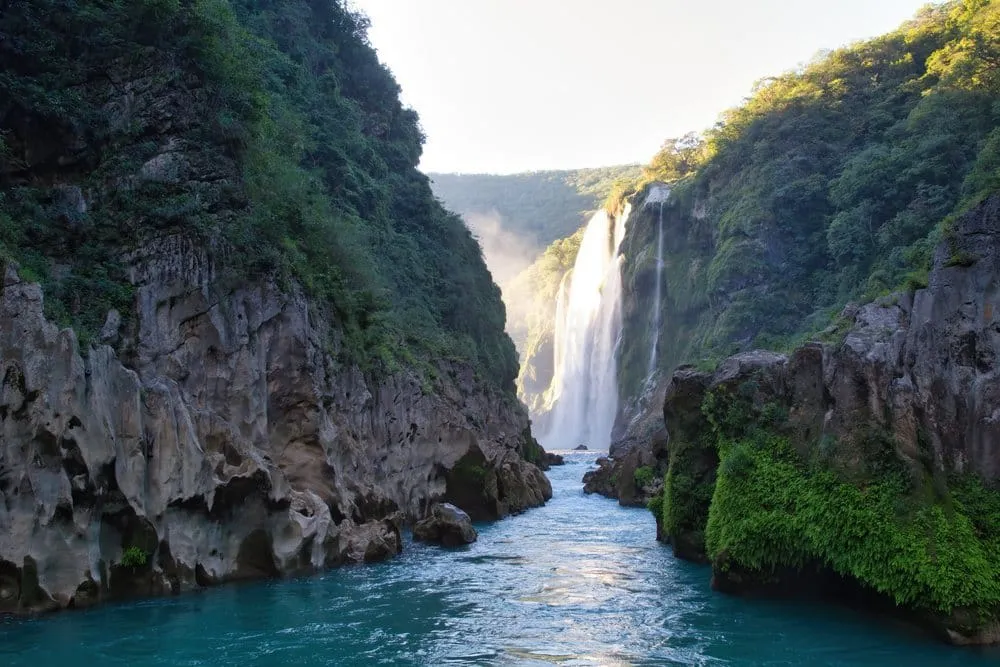 Aquismon landscape near the caves and rivers of the Huasteca Potosina