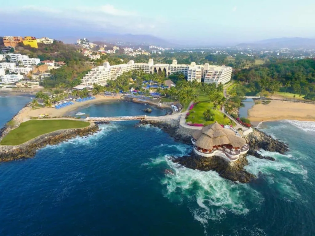 Golf course fairway near Barcelo Karmina Palace in Manzanillo
