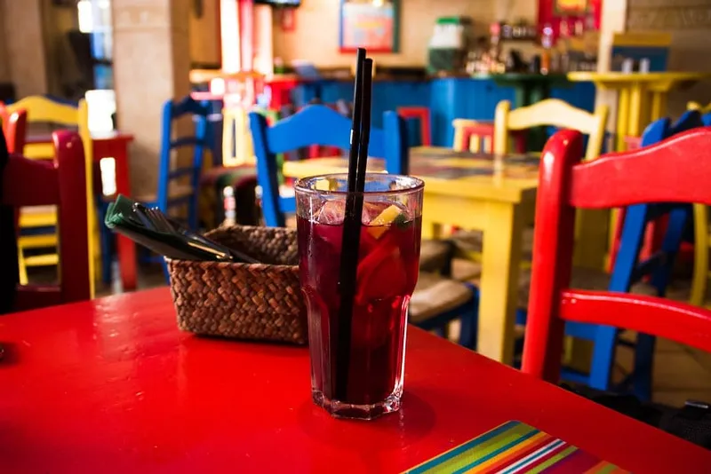 Agua de jamaica (hibiscus water) in a glass — Mexico's most popular traditional non-alcoholic drink