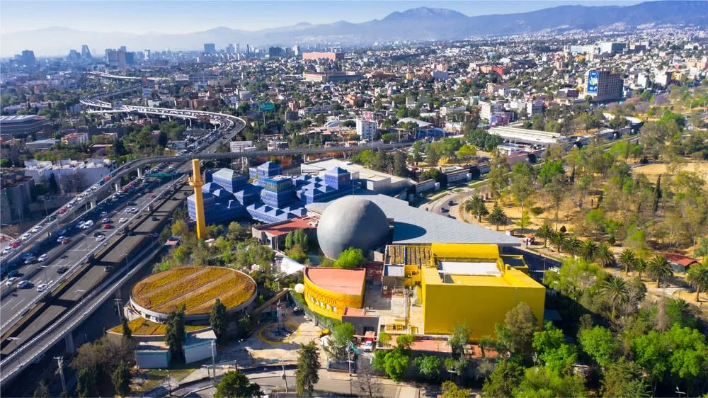 Interactive exhibit inside Papalote Children’s Museum in Mexico City