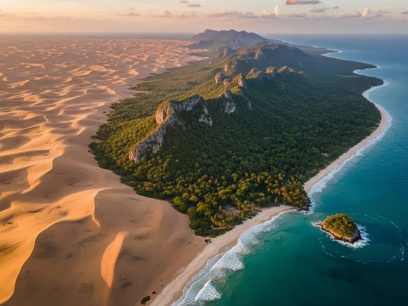 Map view of Mexican landscapes showing diverse terrain from desert to jungle to mountains