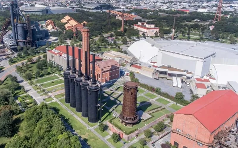Parque Fundidora in Monterrey in March with dry spring weather and industrial park sightseeing