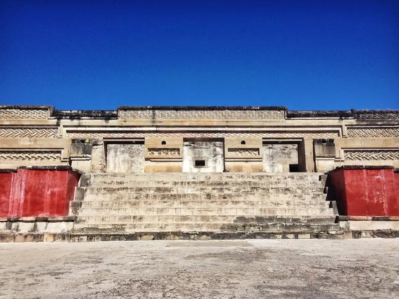 Walkable Oaxaca City street during the late-summer season