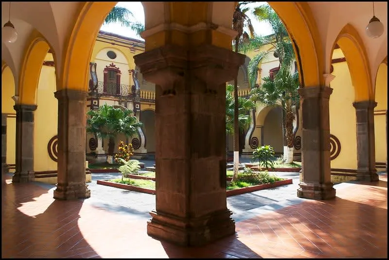 Museum building in Orizaba near the historic center and cafe streets