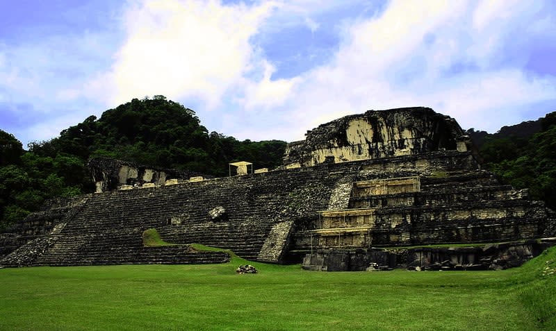 Bonampak Maya ruins in the Lacandón jungle — site of the best-preserved polychrome murals in the ancient Maya world, 153km from Palenque