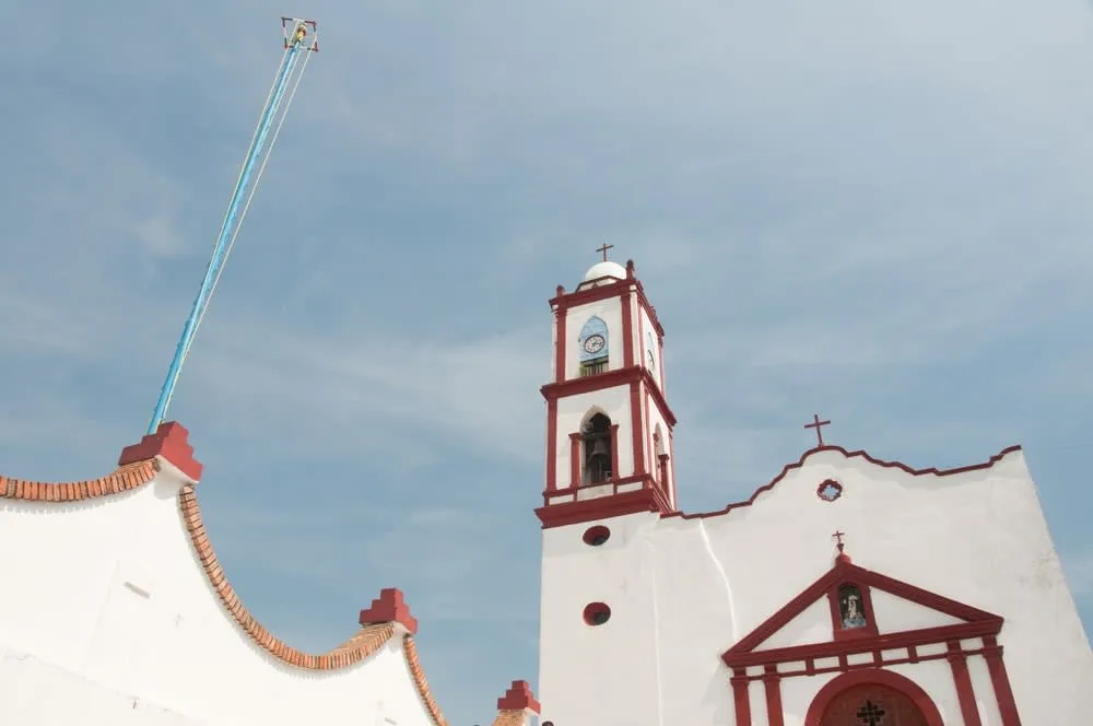Papantla town in Veracruz Mexico with vanilla culture and Totonac heritage