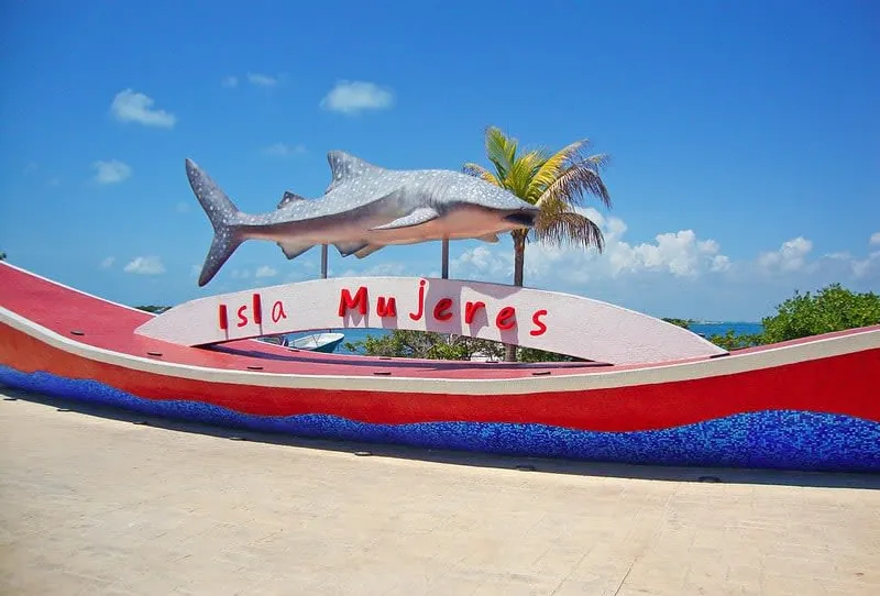 Coastal water near Playa del Carmen used for ferry and island day trips on a bright day