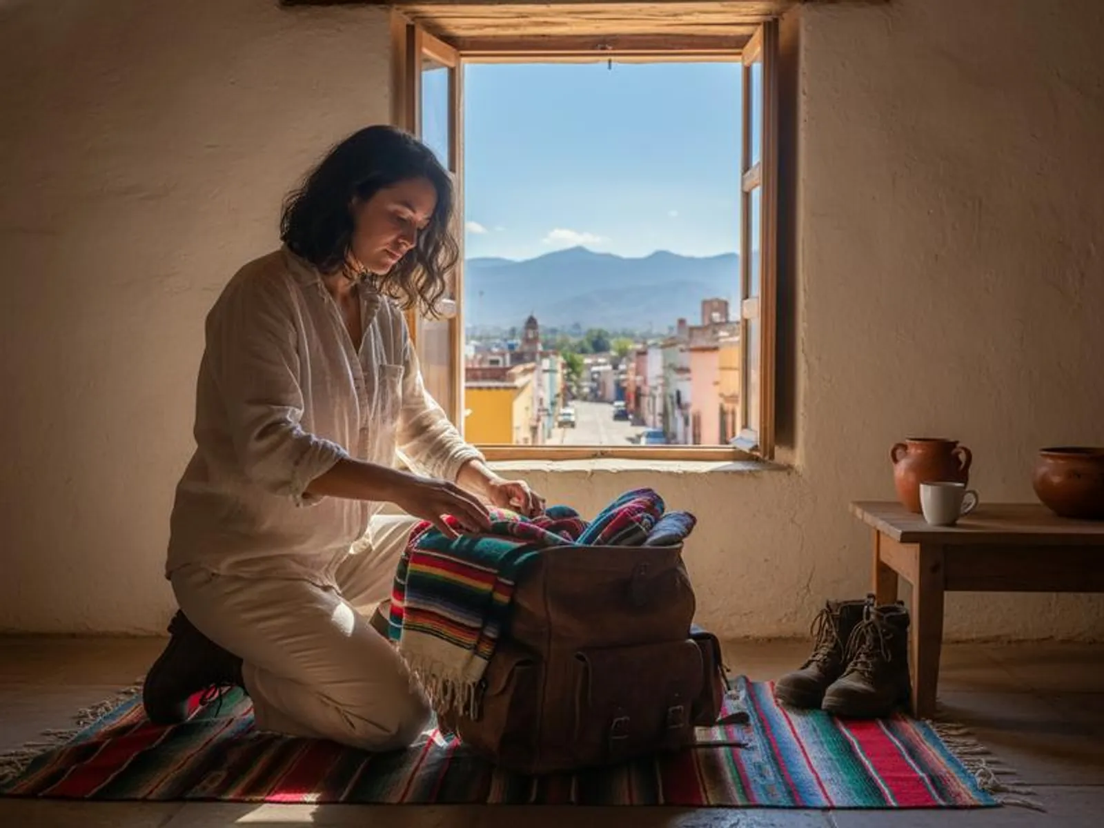 Rain gear and hiking essentials for summer in the Pueblos Mancomunados