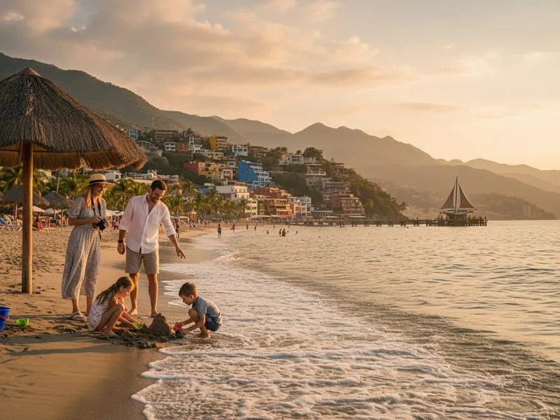 Calm swimming beach in Puerto Vallarta perfect for families