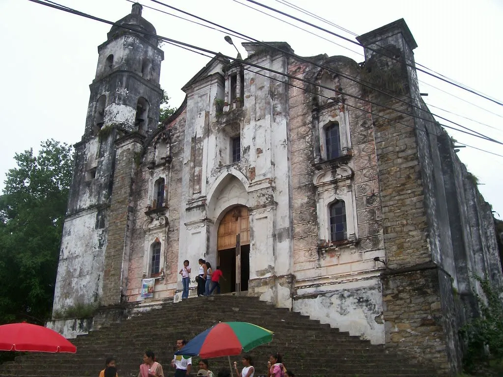 San Miguel church facade in Tancanhuitz de Santos