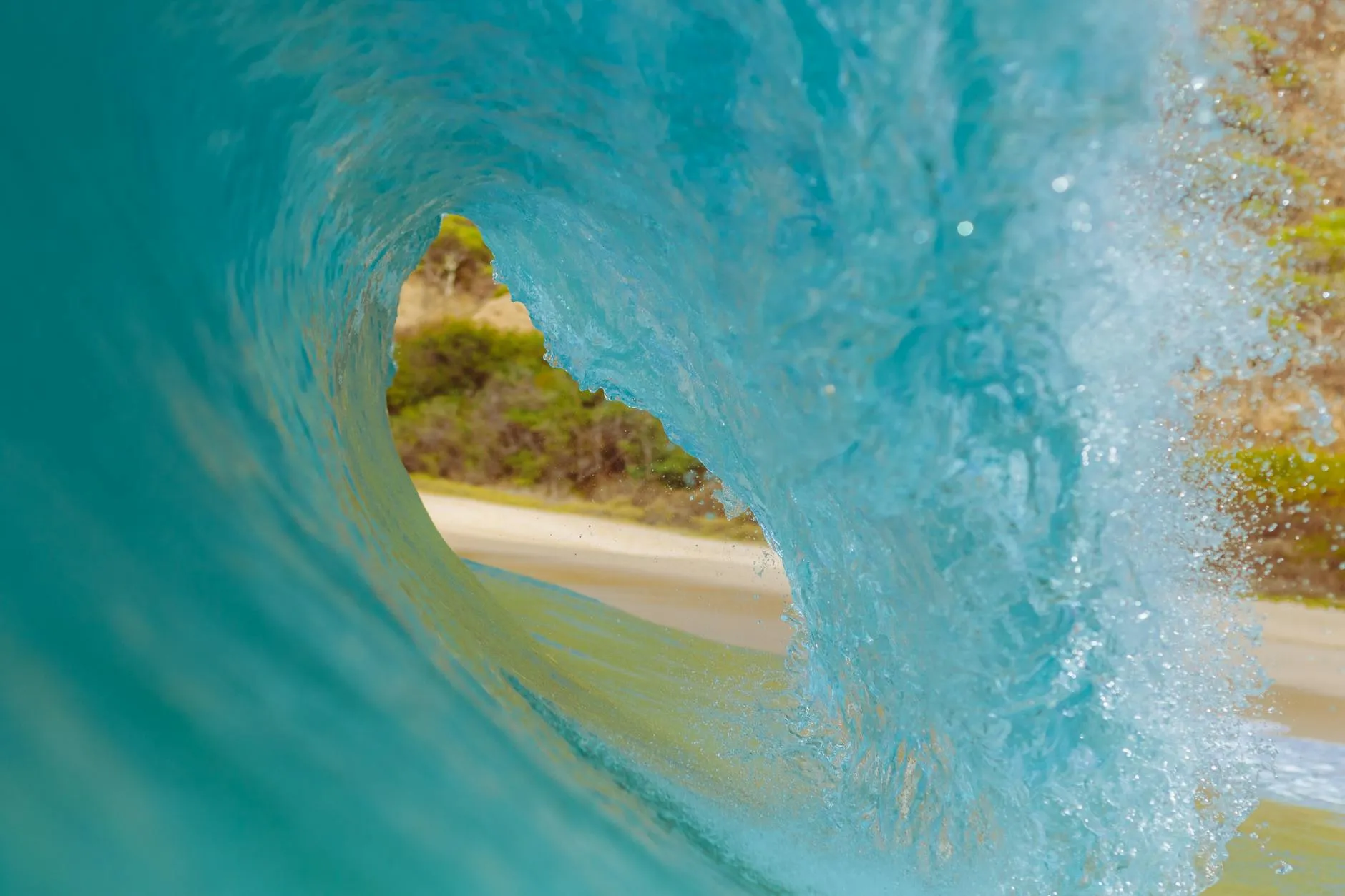 Clear turquoise Pacific Ocean at a Mexican resort beach — sargassum-free and ideal for swimming