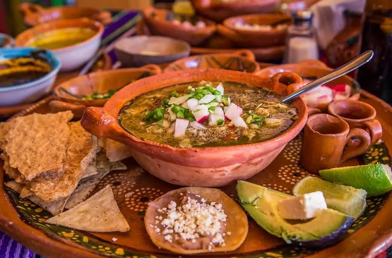 Traditional Taxco food during a November trip