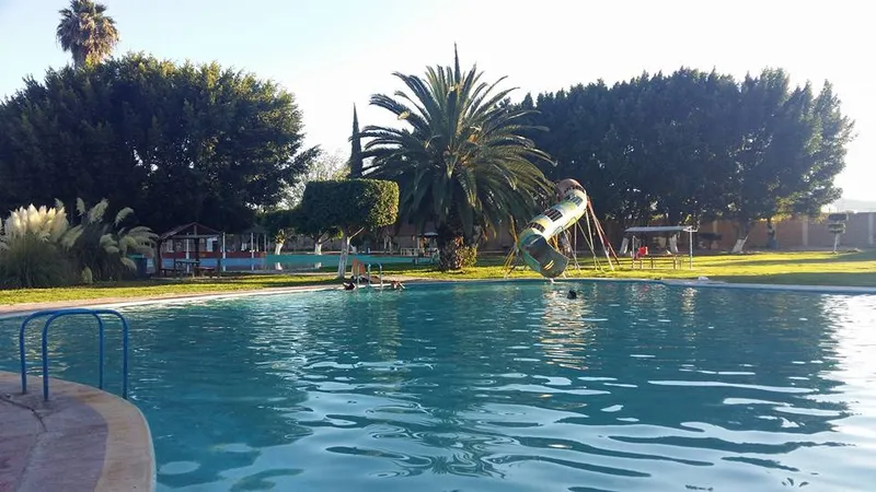 San Lorenzo water park and thermal mineral pools in Tehuacan Puebla, fed by natural mineral-rich springs