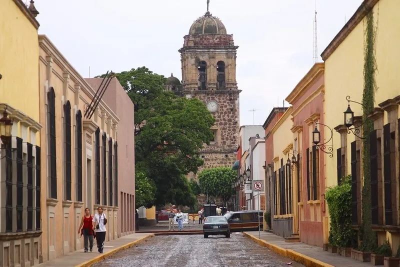 Colorful Tequila Jalisco street in September for comparing Tequila and Guadalajara trip planning
