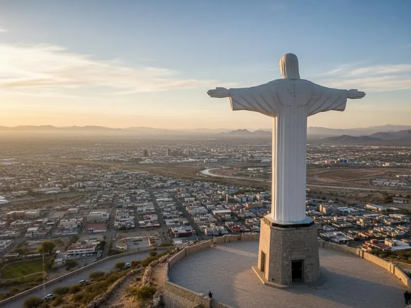 Cristo de las Noas above Torreon during a clear February morning
