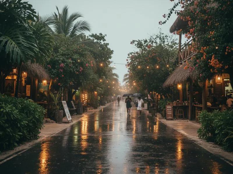 Tulum coast near Akumal in August for Riviera Maya base comparison