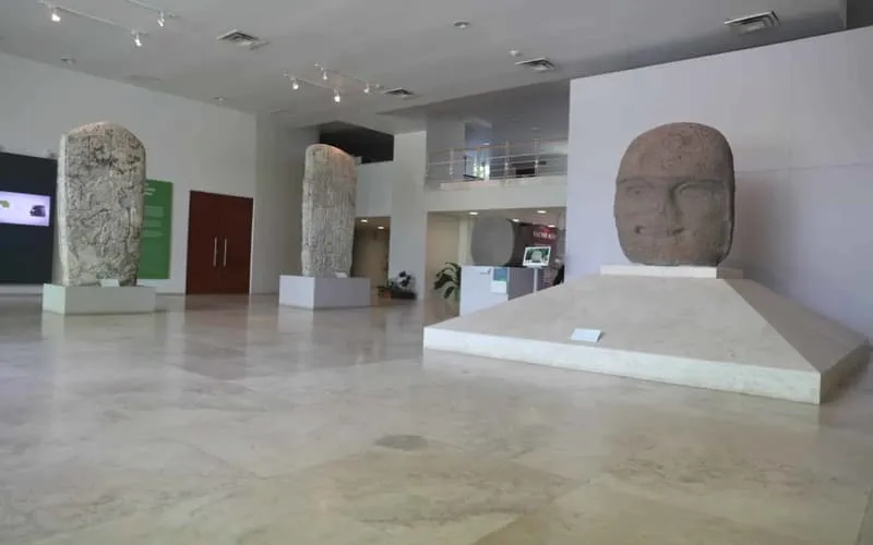 Museum interior in Villahermosa for August rainy-season sightseeing
