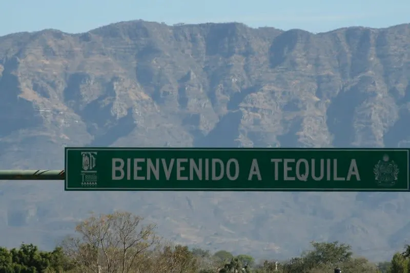 Welcome sign in Tequila Jalisco for a September Independence Day and distillery trip
