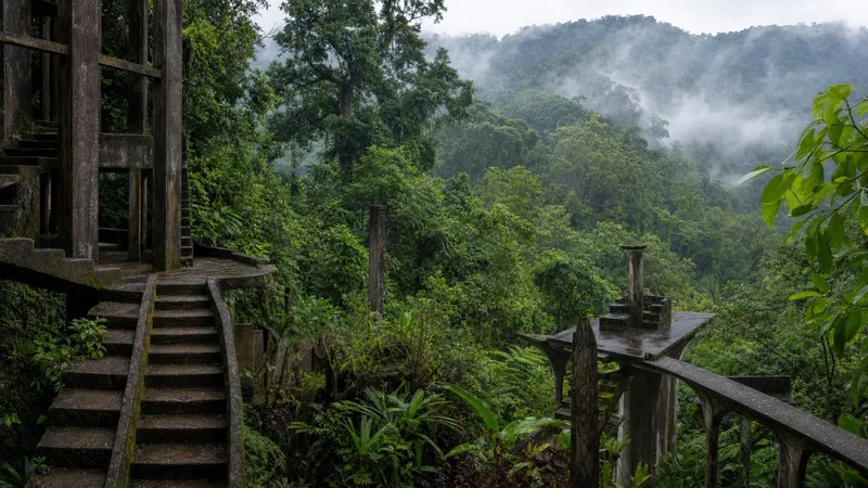 Surreal concrete garden structures at Las Pozas in Xilitla after a Ciudad Valles stay