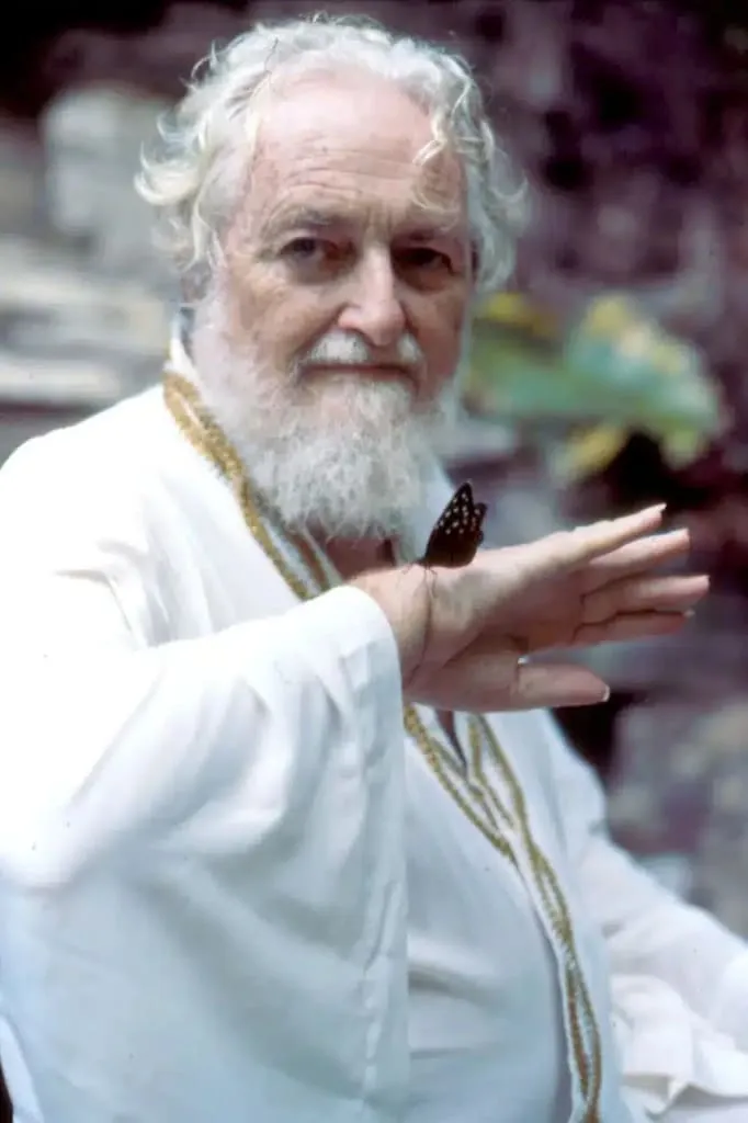 Portrait of Edward James connected to the Las Pozas surrealist garden in Xilitla