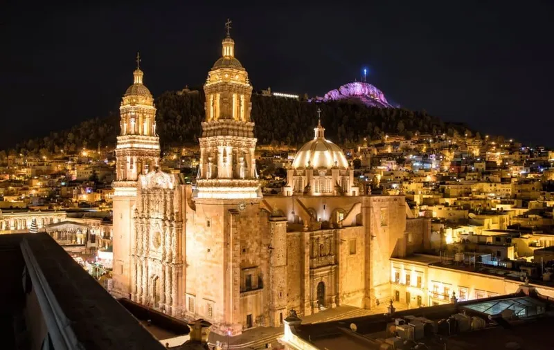 Zacatecas Cathedral and historic center during a September El Grito and rainy-season city trip