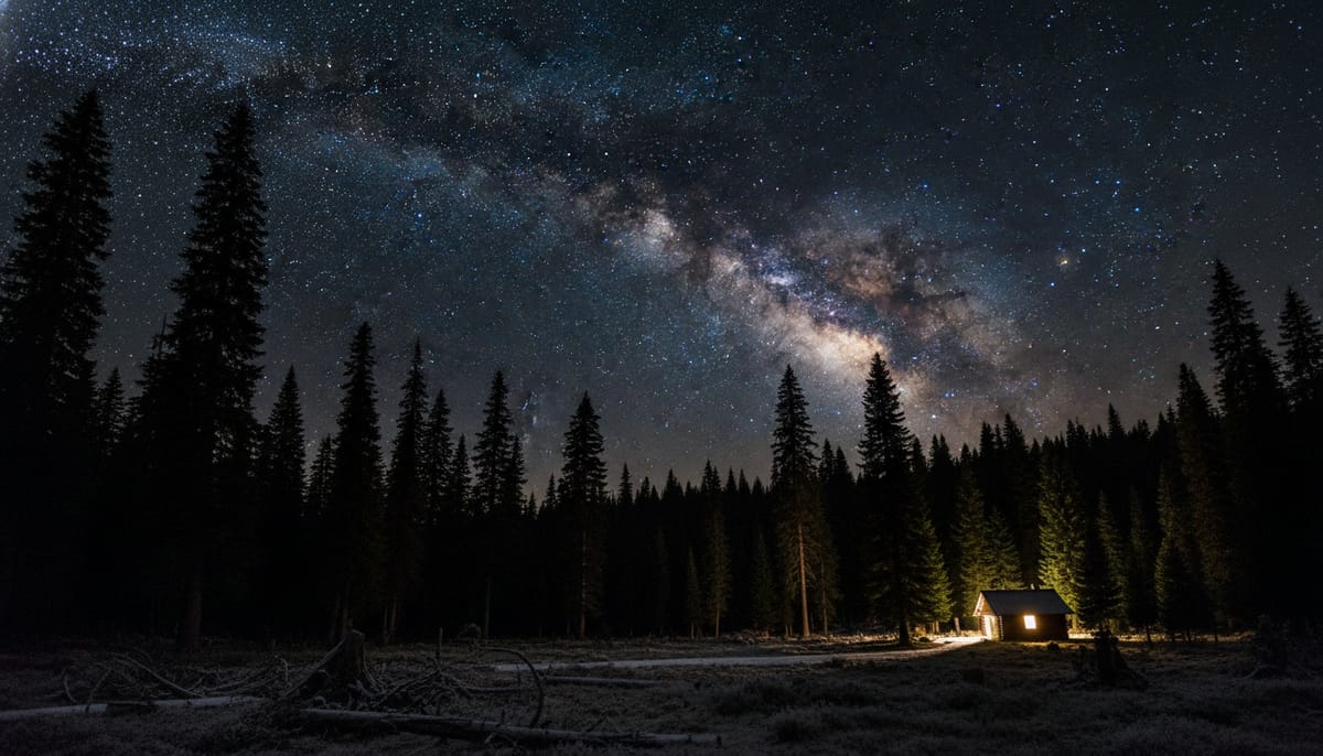Starry Night Llano Grande with clear dark skies