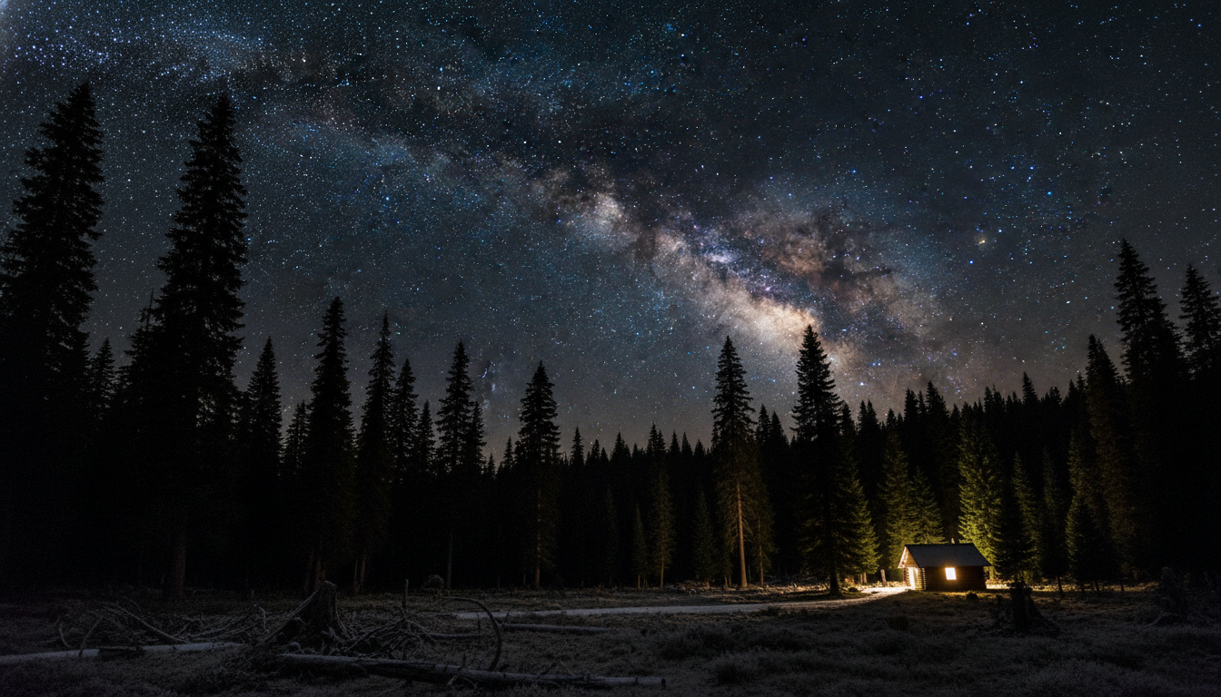 Starry Night Llano Grande with clear dark skies