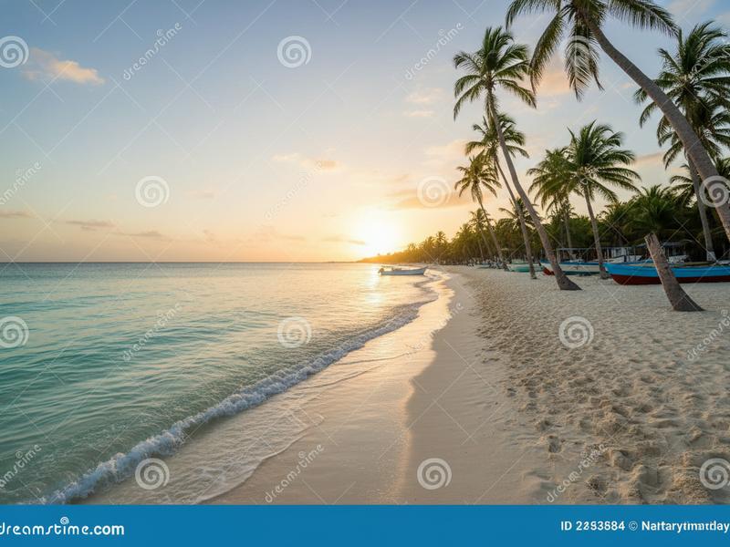 Late-summer sunset over Cozumel's west coast after a warm reef day