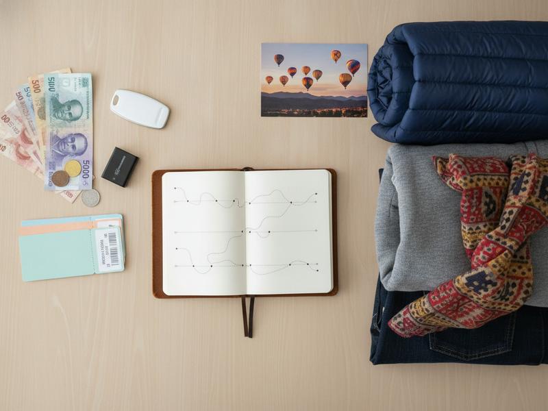 Three-day FIG León budget and packing list arranged on a hotel desk