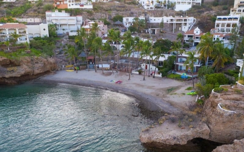 Guaymas waterfront and Sea of Cortez after a mild December day in Sonora