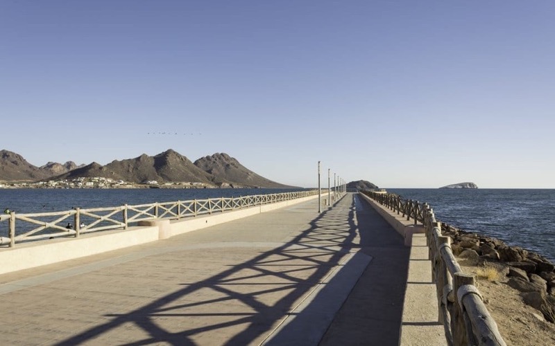 San Carlos marina area near Guaymas during a clear January Sea of Cortez trip