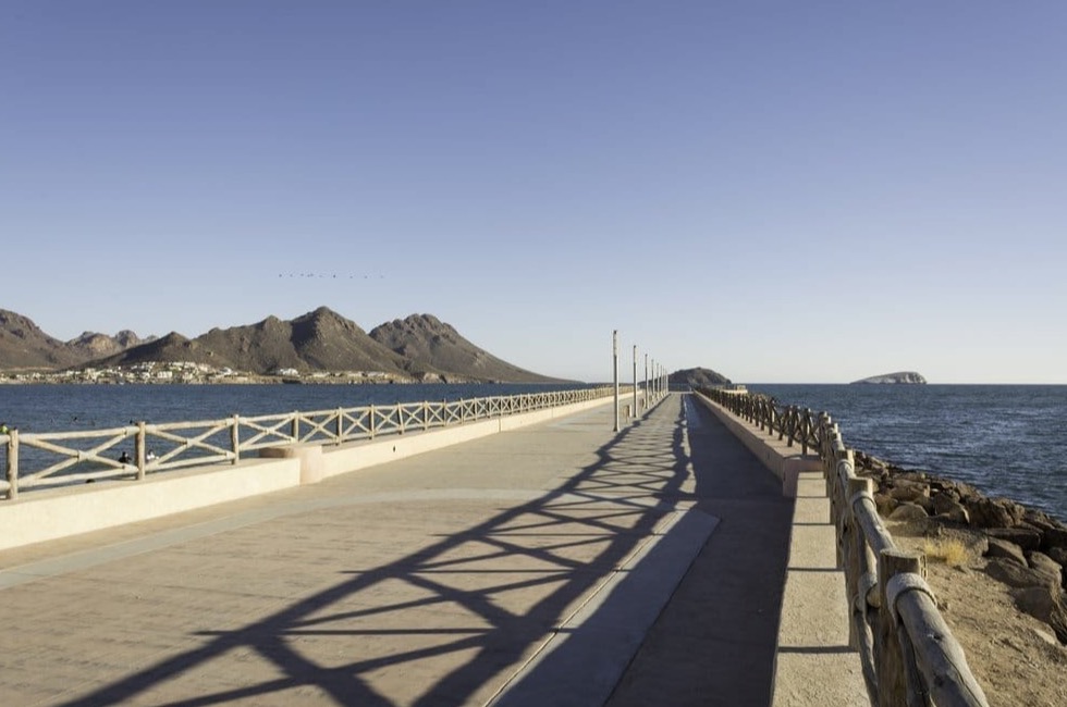 Guaymas waterfront and hotel area during a hot June Sea of Cortez stay