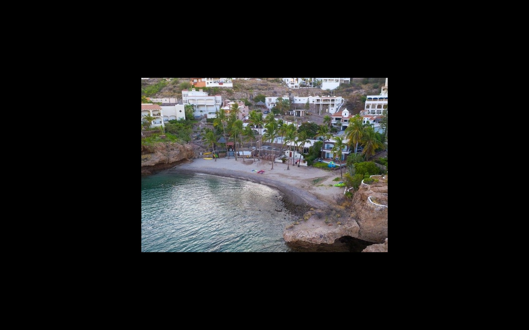 Guaymas waterfront and Sea of Cortez after a hot May day in Sonora