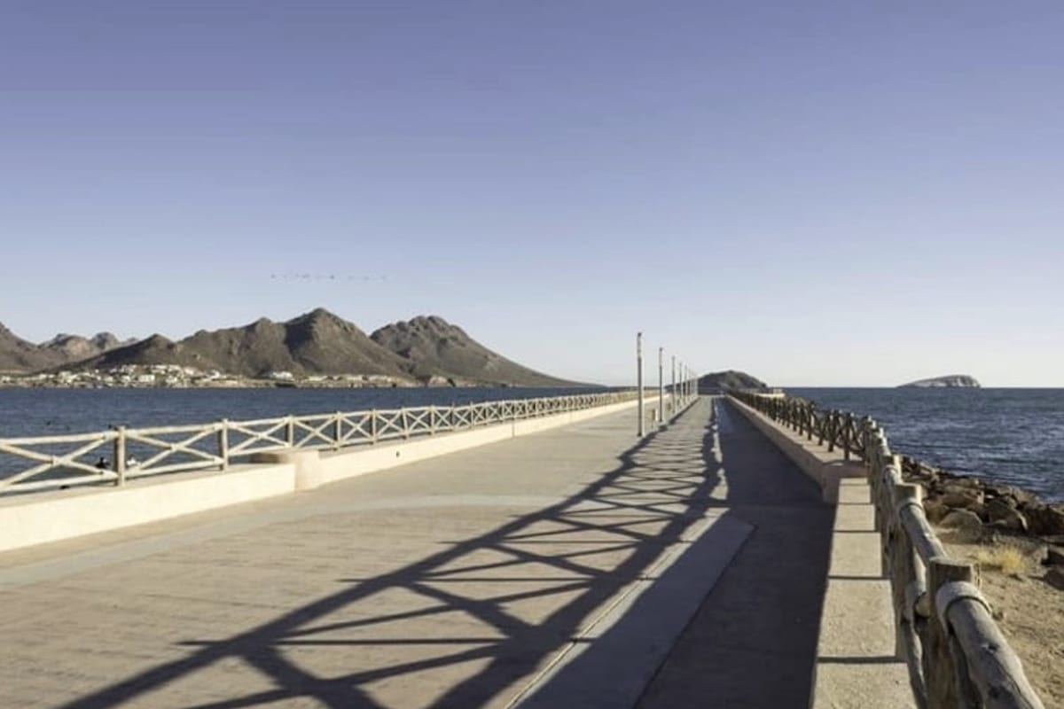 San Carlos marina and Tetakawi Hill during a September beach trip near Guaymas